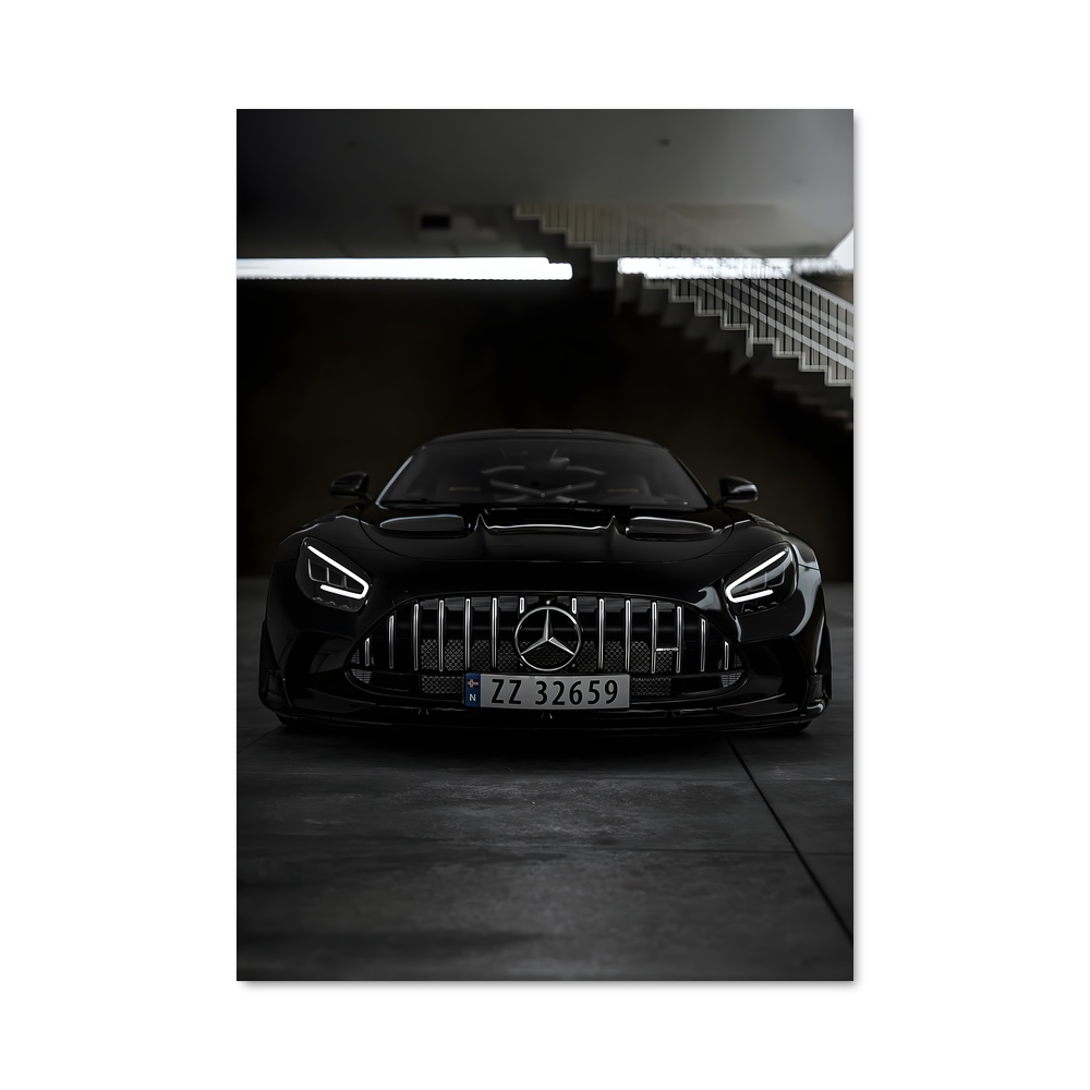 Poster Amg gt black series élégant